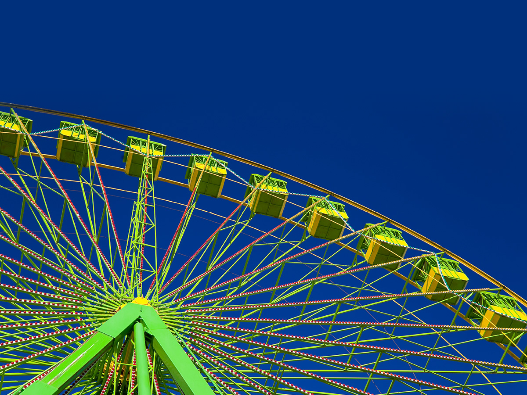 Ferris wheel on the fair of El Puerto de Santa Maria