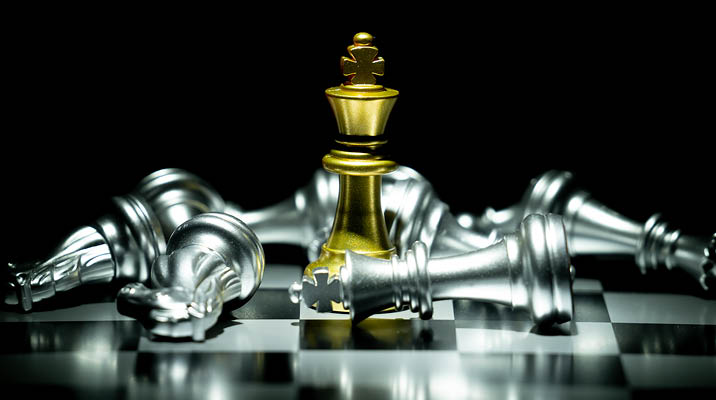 chess board game concept for competition and strategy