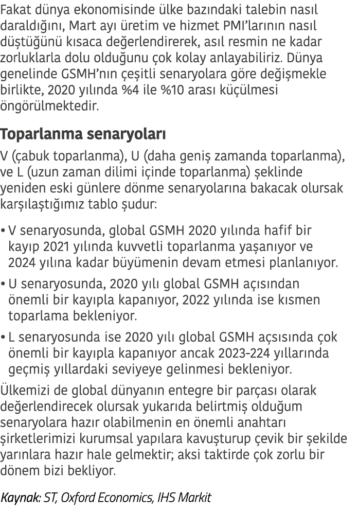 Fakat d nya ekonomisinde  lke baz ndaki talebin nas l darald   n , Mart ay   retim ve hizmet PMI lar n n nas l d  t     