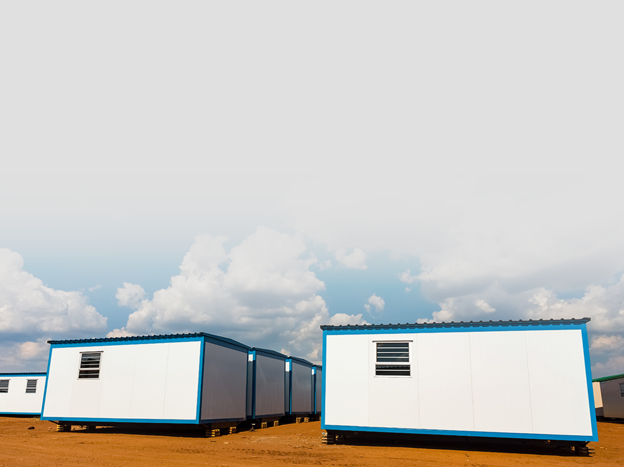 Relocatable mobile portable buildings used as prefabricated offices on building sites and other amenities 