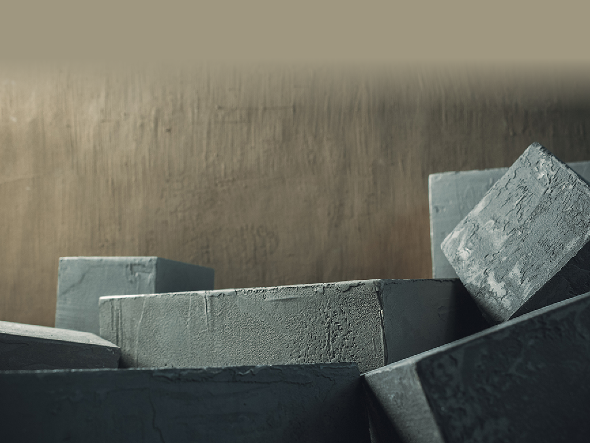 Concrete cube or construction brick as abstract background texture. Art or construction concept